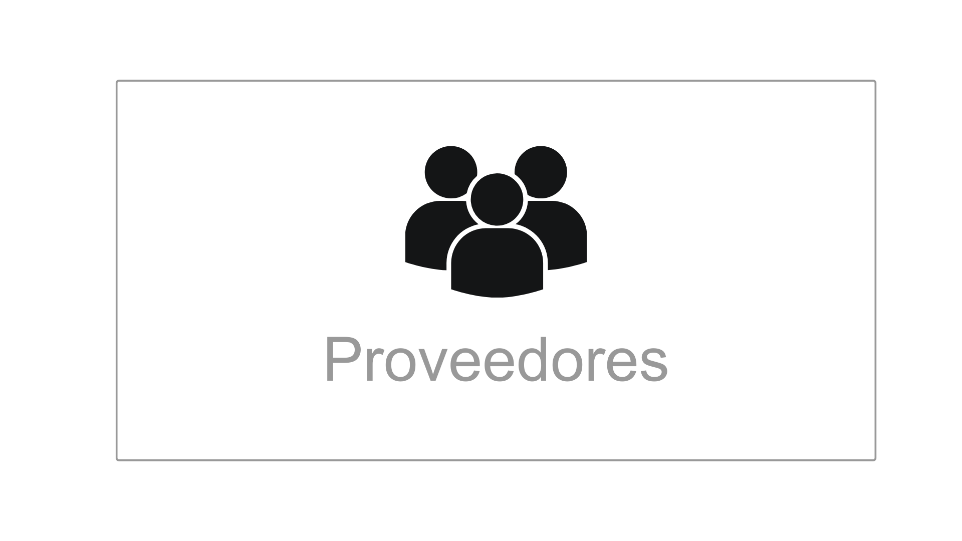Proveedores